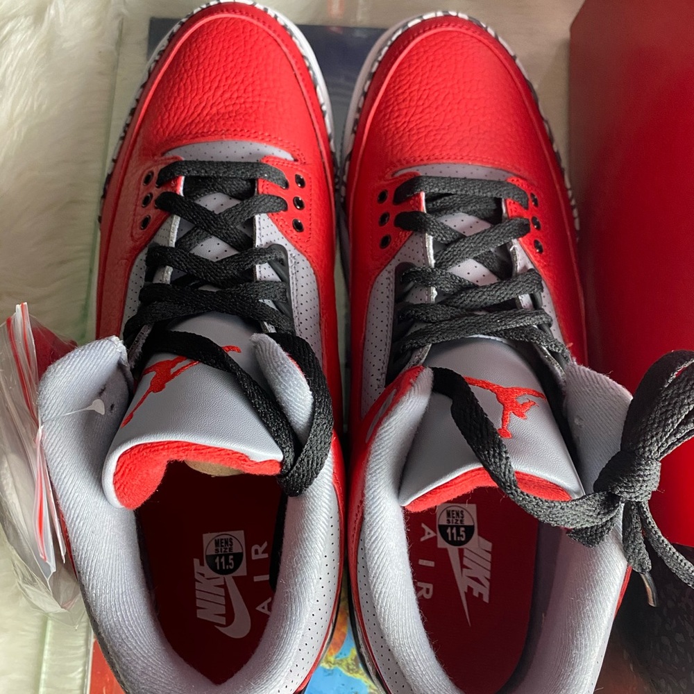 🆕 - Air Jordan 3 Retro SE Unite - Fire Red M 11.5 - Picture 4 of 8